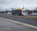 MAN Sattelzug in Potsdam.