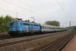 1042 520 mit Sonderzug vom Kirchentag in M�nchen.Aufgenommen in Gessertshausen
