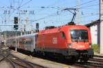 1116 112 mit dem EC 112 am 01.08.2010 in Salzburg HBF.