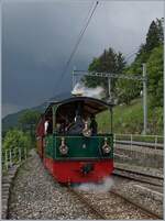 50 Jahre Blonay-Chamby - die G 27  N� 4  Rimini  erreicht mit ihrem NStCM Wagen Chamby.