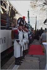 Neben vielen Reden gab es auch Musik zur Einweihungs-Feier des neuen Zuges.