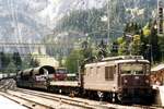 Am 24 Mai 2002 steht BLS 169 in Kandersteg bei der Autoverladerampe.