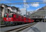 Die RhB Ge 4/4 II 630 verl�sst mir einem RE nach Disentis Chur.