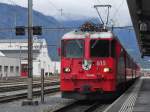 Ge 4/4 II 615 'Klosters' mit RE 1237 von Disentis/Mustér nach Scuol-Tarasp bei der Einfahrt in den Bahnhof Landquart (30.05.2013).
