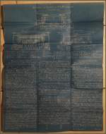 Eine Blaupause mit eingehendem Text zur SBB Drehstromlok F 4/4 366 und 367 f�r die Simplonstrecke.