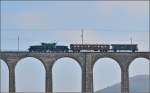 Be 6/8 III 13302 als �berraschung auf dem Eglisauer Viadukt.