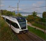 Thurbo GTW 2/6 in Mannenbach unterhalb Schloss Arenenberg.