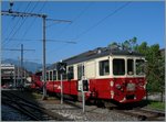 Der etwas lädierte CEV BDeh 2/4 75 in Vevey.