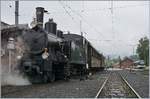 50 Jahre Blonay - Chamby; Mega Steam Festival: Als eine der Gastlok dampft die der Ballenberg Dampfbahn gehörende SBB G 3/4 208 (Baujahr 1913) zwischen Blonay und Chamby.