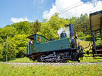 50 Jahre BC - MEGA STEAM FESTIVAL der Museumsbahn Blonay–Chamby:  Die G 3/3 LEB N� 5   Bercher  f�hrt am 19.05.2018 mit ihrem Zug vom Museum Chamby wieder hinunter nach Blonay, hier erreicht