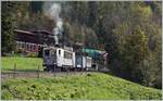  La DER de la Saison!  (Saisonabschlussfeier der Blonay-Chamby Bahn 2022) - Der als LLB ABFe 2/4 N° 10 angeschriebene BCFeh 4/4 der Blonay-Chamby Bahn ist mit seiner stilreinen LLB Garnitur