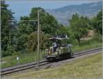 Eher selten auf der Strecke zu sehen: der VBZ Schienentraktor Te 2/2 926 ist bei Chaulin auf dem Weg nach Blonay.

29. Mai 2023