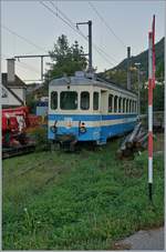 Der MOB Be 4/4 1001 ist in Fontanivent abgestellt.