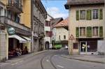 Ortsdurchfahrt in Bex.