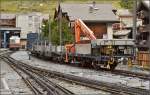 Arbeitszug der Gornergratbahn.