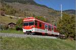 Steuerwagen der Matterhorn-Gotthard-Bahn bei M�rel.