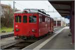 Der CJ Gep�cktriebwagen De 4/4 411 in Saignel�gier.