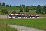 Triebwagen der Frauenfeld-Wil-Bahn ABe 4/8 bei L�dem.