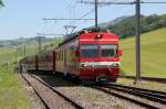   Einfahrt eines Zuges aus Appenzell/AI in den Endbahnhof Wasserauen/AI 16.07.13  