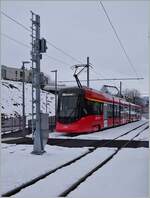 Noch einmal der AB ABe 8/12 (Tango) 4103  Ebenalp  in Teufen, der von Spicher gekommen hier wendet. 

22. März 2021