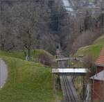 S26-BB-und-IGS-Minitreffen.

BDeh 1/2 1 'Liseli' kommt nach Walzenhausen runtergefahren? Wohl eine Frage der Perspektive. Der Altrhein will so gar nicht ins Bild passen. Walzenhausen, Februar 2023.