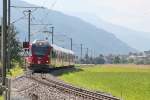 Regiopendel nach Schiers am 17.07.14 zwischen Malans und Gr�sch