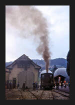Die Berner Gaswerk-Dampflok vor ihrem Depot unten im Gaswerk, 31.August 1968. 