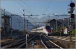 Ein SBB ETR 610 unterwegs von Milano nach Basel SBB als EC 50 erreicht den Grenzbahnhof Domodossola.