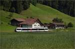 Turbo-GTW RABe 526 auf der Tösstalbahn zwischen Fischenthal und Gibswil.