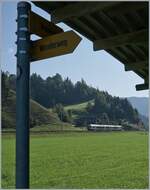 Ein BLS RABe 535 im Grenzgebiet Emmental/Entlebuch bei Trubschachen.