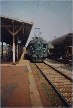 Der SBB BDe 4/4 1624 wartet (mit seinem Bt) in Puidoux-Chexbres auf die Rückfahrt nach Vevey.