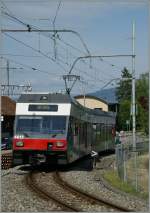 Der asm GTW Be 2/6 5012 erreicht sein Ziel Ins.