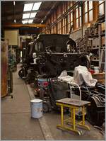 Nachdem ich vor kurzem ein Bild der G 2x 3/3 104 der Balonay-Chamby Bahn nebne dem Bernina Krokodil gezeigt habe, hier nun eine Bild der G 2x 3/3 und nicht kompletter Bausatz in der  Werkhalle der Blonay-Chamby Bahn.

22. Aug. 2021