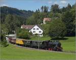 Abfahrt der Eb 3/5 9 der Bodensee-Toggenburg-Bahn mit ihrem wunderbaren Personenzug von Neuthal.